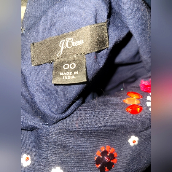 EUC J. Crew Embellished Peplum Top - Picture 5 of 6